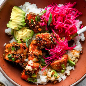 Ginger-Scallion Salmon Bowls