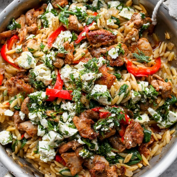 Lemon-Feta Chicken and Orzo
