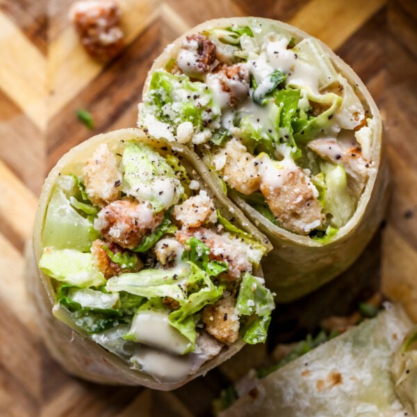 Miso Chicken Caesar Wraps
