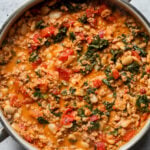 Tuscan Turkey and White Bean Skillet
