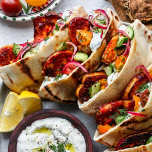 Mediterranean Halloumi Pitas