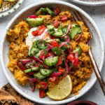 Golden Ground Turkey and Rice Skillet